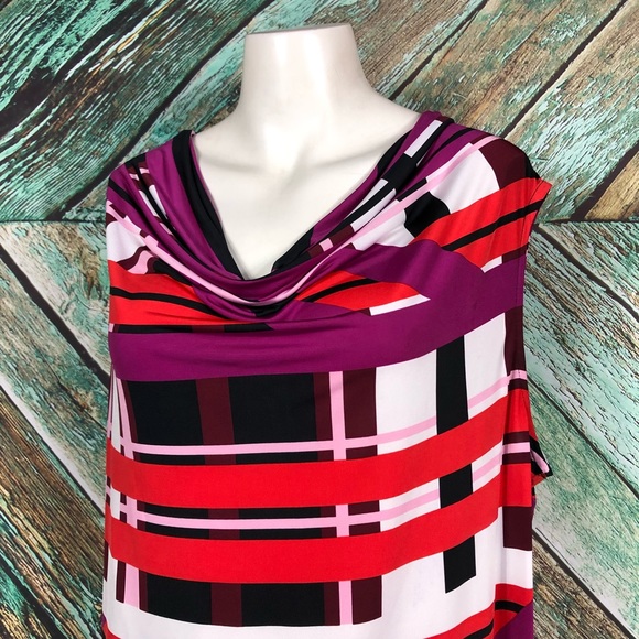 D2 - Worthington Sleeveless Draped Neck Top - XL - Picture 2 of 6